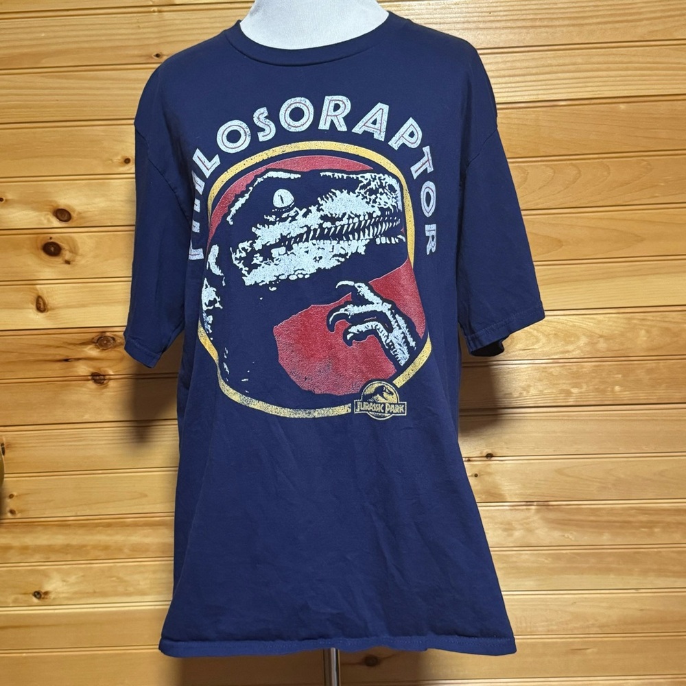 Jurassic Park Men’s Philosoraptor Navy Blue Size Large